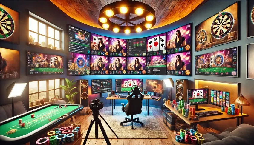 Configuração de streaming de casino online